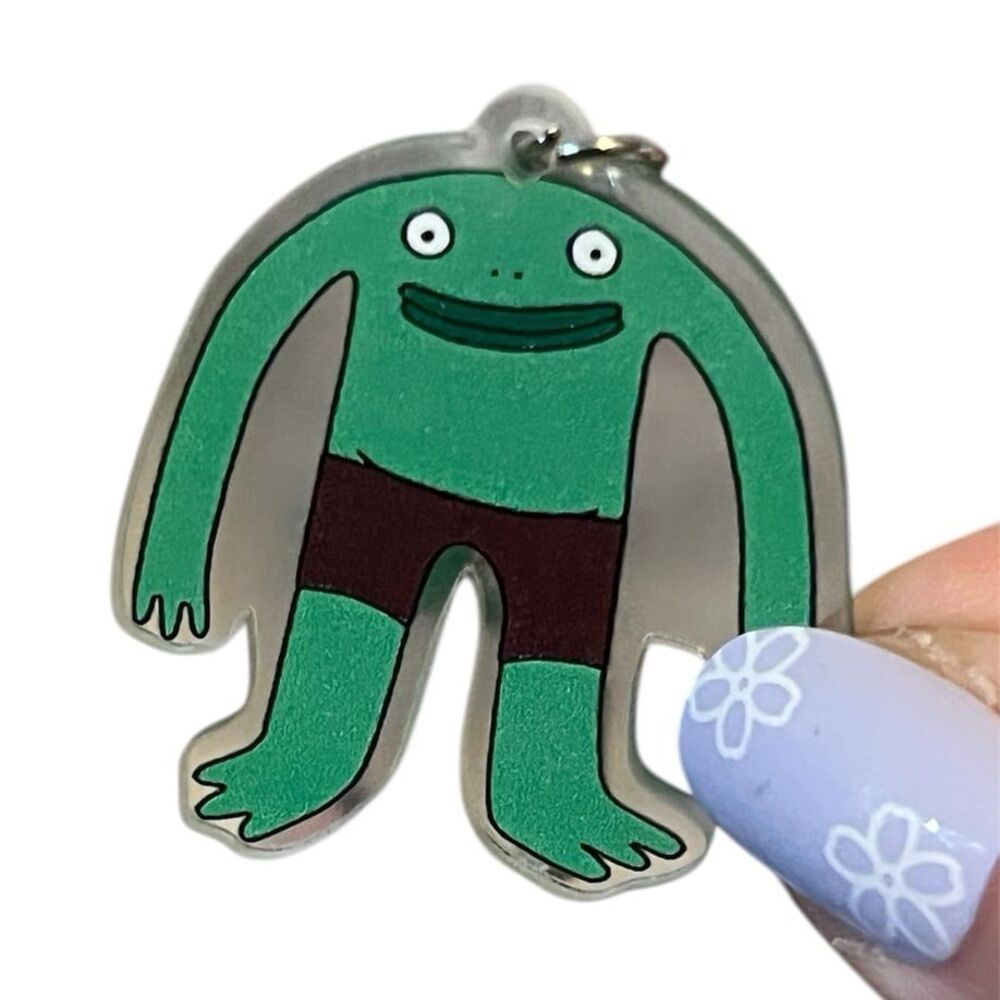Adult Swim Smiling Friends Mr. Frog Show Keychain!